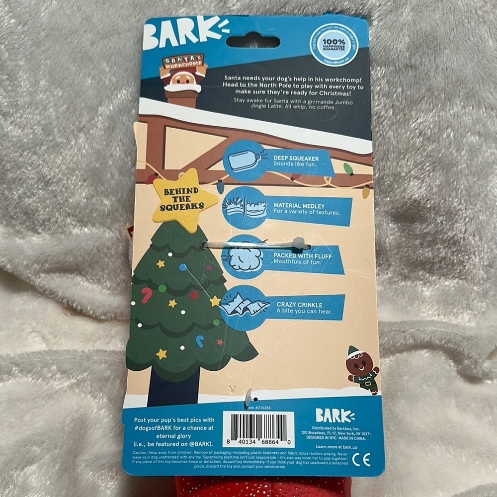 Festive Dog Toy Set with Santa and Stocking Jitter all the way - Picture 3 of 10